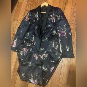 Zara embroidery detailed suit